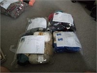 Lot of 4 bags of yarn. See photos for types.