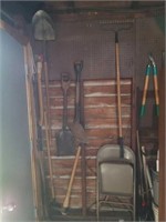 Wall of tools. Buckets