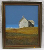 Oil on Canvas, Beach House, Rodger Simmon