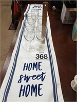 New Table Runner(13x72 inches)7 Glasswear