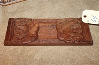 Elephant Carved Teak Wood Expandable Book Stand