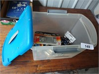 Tote Box w/ Assorted Batteries