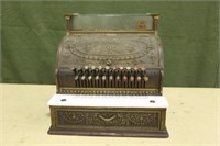 Brass National Cash Register w/Key, Works Per