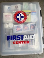 New First Aid Supply Items & Carrying Case
