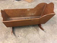EARLY CHILDS CRADLE - LARGE, WOOD , NICE