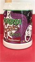 Budweiser Mardi Gras beer Stein-Limited