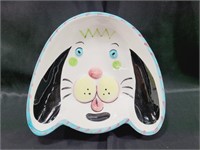 Ceramic Puppy Face Food Bowl