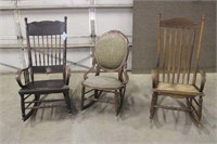 (3) Vintage Rocking Chairs