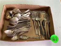 Box of Silver-plate Tableware