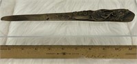 Rare stamped Bronze BPOE Elks letter opener 1916