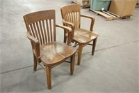 (2) Vintage Wood Chairs