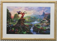 Mickey Mouse Fantasia Giclee By Thomas Kinkade