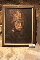 Original Spanish Conquistador Portrait Painting