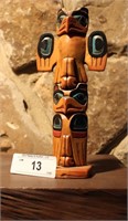 Hand Carved Alaskan Totem Pole Souvenier
