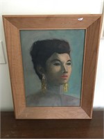 Framed Oil Portrait