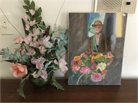 Art Flowers and Painting