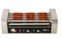 180 sq. in. Stainless Steel Hot Dog Roller Grill
