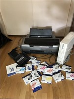 Epson Printer w/ Cartridges, APC Back-Up, etc...