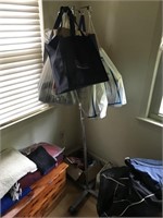 Lot with Rack and Shopping Bags