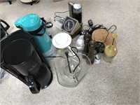 Lot of Kitchen Items incl Gevalia Coffee Maker,