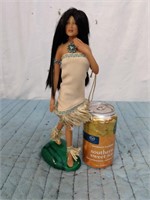 INDIAN DOLL- TURQUOISE MAJESTY - PORCELAIN