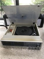 Vintage Montgomery Ward Stereo w/ Dual Tape &