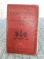 1908 BOOK GUIDE TO LONDON  WITH ADVERITSING