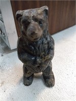 CAST IRON BEAR BANK