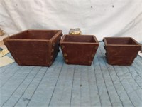 3 WOODEN  BOXES