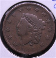 1833 LARGE CENT F