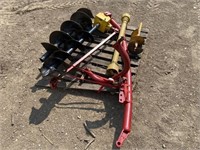 3PT PTO AUGER DRILL W/ 3 BITS