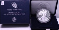 2020 PROOF SILVER EAGLE W BOX PAPERS