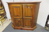 Wood Corner Cabinet 41" x 39' high