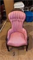 Antique Victorian Striped Chair