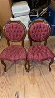 Pair of Vintage Victorian style Chairs. One chair