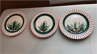 Gail Pittman Pottery Hollylujah Dinner Plates.