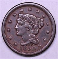 1850 LARGE CENT AU N 28 R3