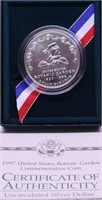 PROOF BOTANIC SILVER DOLLAR W BOX PAPERS