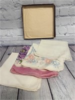 Lot of Vintage Handkerchiefs/Photo/Bowl/Book