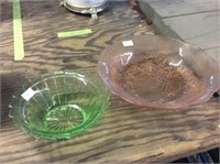 Two Glass Dishes