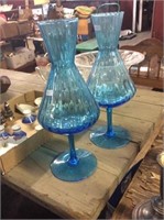 Blue Vases 14” Tall