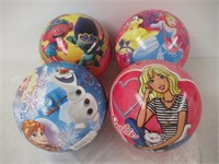 (4) Assorted Hedstrom #10 Licensed Playballs