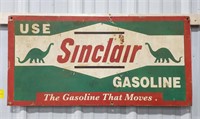 Single Sided Metal Use Sinclair Gasoline Sign