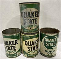 Vintage Quaker state metal oil can *bid per