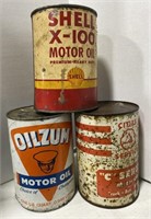 Vintage metal oil can *bid per