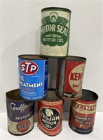 Vintage metal oil can *bid per