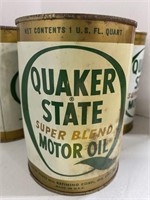 Quaker state super blend motor oil can *bid per