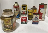 Various vintage solvents and cleaners