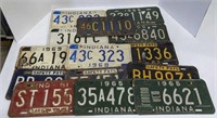 1960's Indiana License Plates, bidding on 1 times