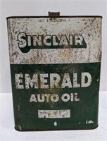 Vintage Sinclair Metal Two Gallon Container